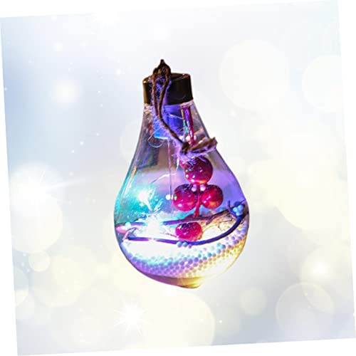 Luxshiny 3 Peças LED Bola De Árvore De Natal Pingente De Árvore De Natal Festival Bolas De Natal Pin