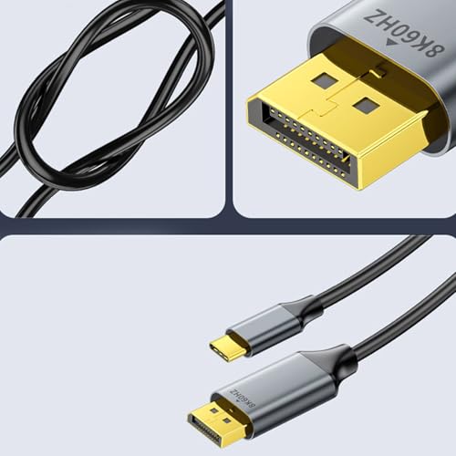 Adaptateur USB C vers 1.4 mâle 8K 60Hz COOLHOOD pour pc portable