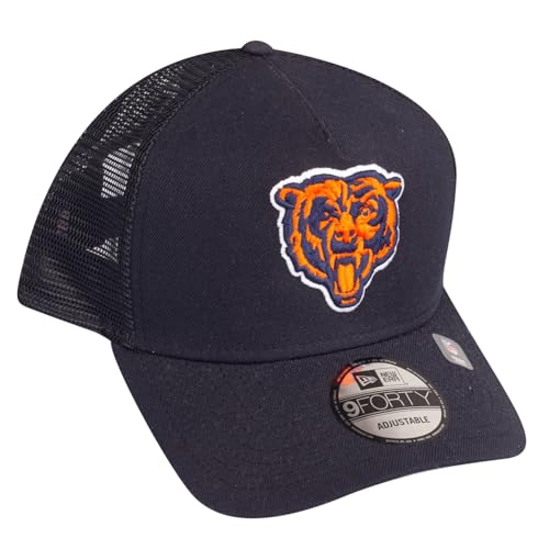 New Era Snapback Mesh Trucker Cap Chicago Bears Head - vue 5