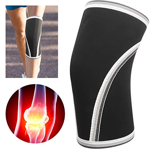 Joelheira manga de compressão, 1 PCS joelheira joelheira joelheira esportiva para levantamento de pe