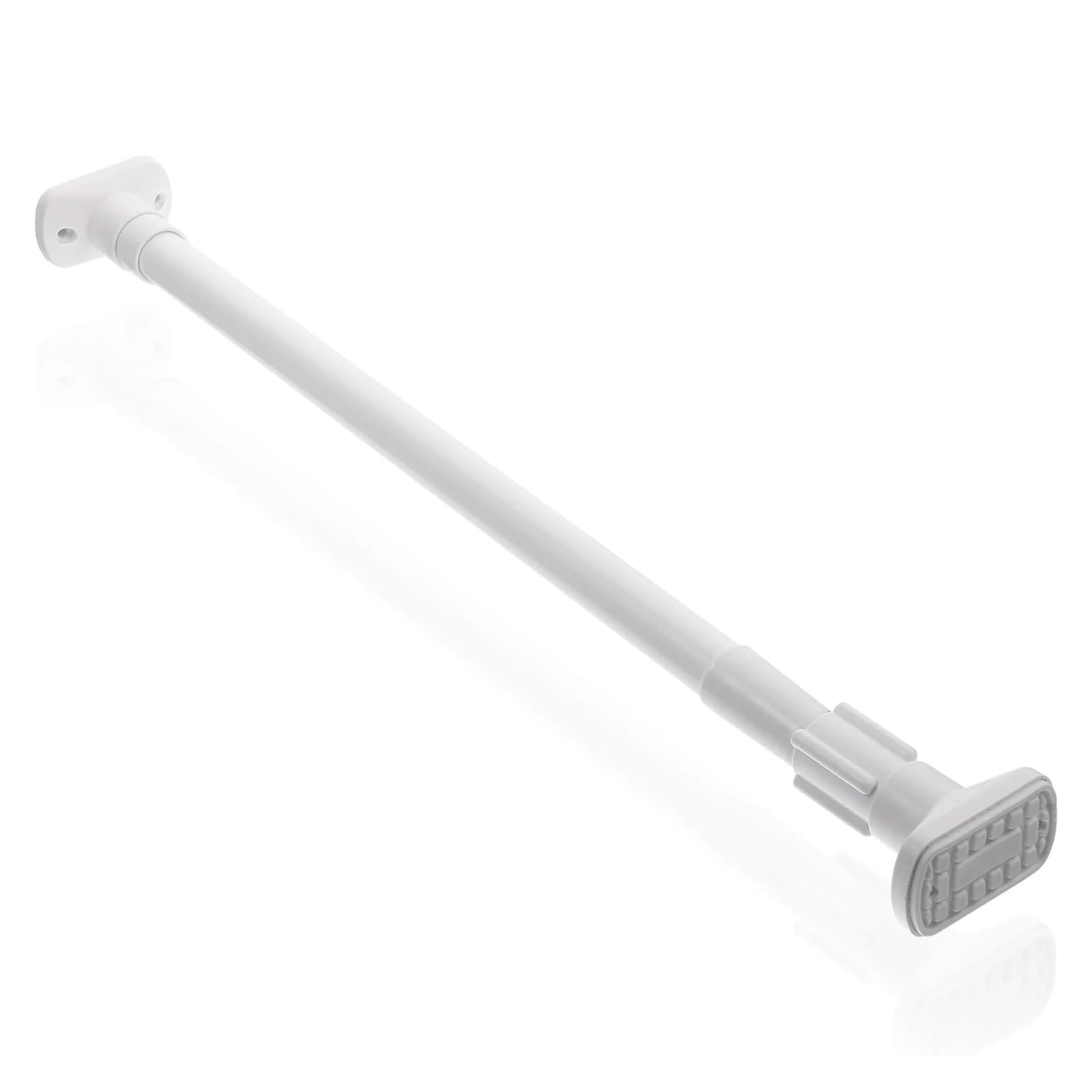 Clothes Rail Clothes Rail Tube for Curtains Rods Bar Closet Adjustable Wardrobe Clothing Hanger Telescopic(White)