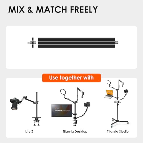 Image of TARION Modular Base Extension Rod 21.6 inch /55cm Pole Set (2X 10.8 Sections)