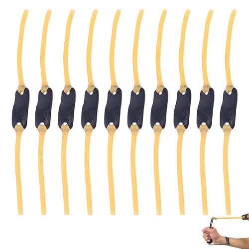 Menibeuty 10Pcs Fronde Lance Pierre Adulte Lance Pierre Adulte Puissant Chasse Accessoires, Fronde De Chasse Puissante Bandes Élastiques