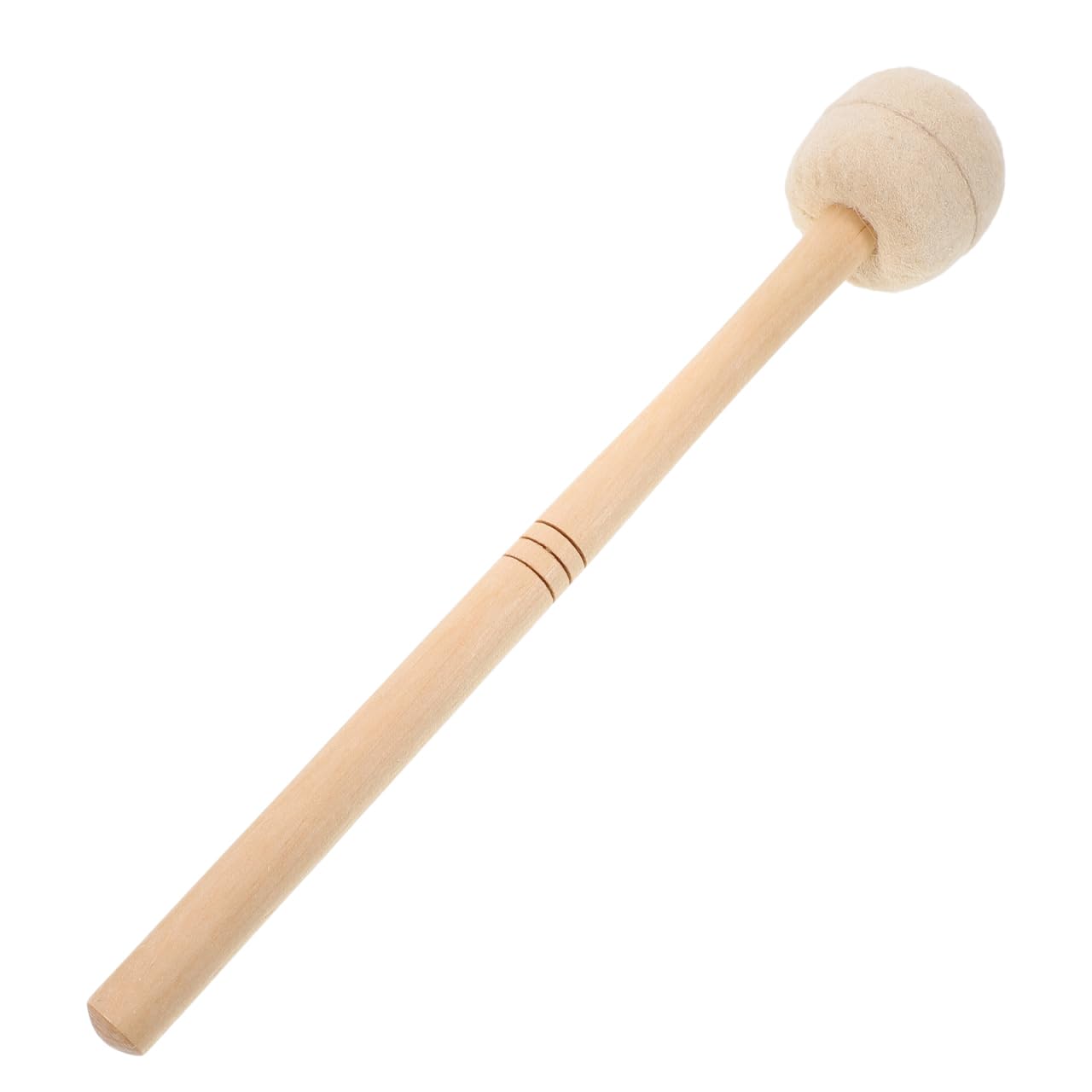 SUPVOX Maillets À Percussion En Feutre Avec Manche En Érable 36 Cm Accessoire De Batterie Polyvalent Pour Tambours Son Doux Prise Ergonomique