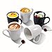 Urbanstrive 16 oz Large Coffee Mugs Set of 6 Ceramic Coffee Mug White Coffee Cups Tea Cups Idea Gift for Women Men House Warming Gifts New Home Office, 6 Pack (White)