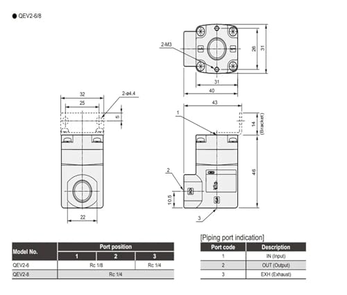 Soupape d'échappement QEV2 purge rapide en aluminium robuste