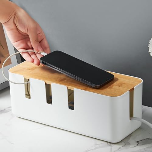 Cache câble discret pour centre multimédia et meuble TV de salon