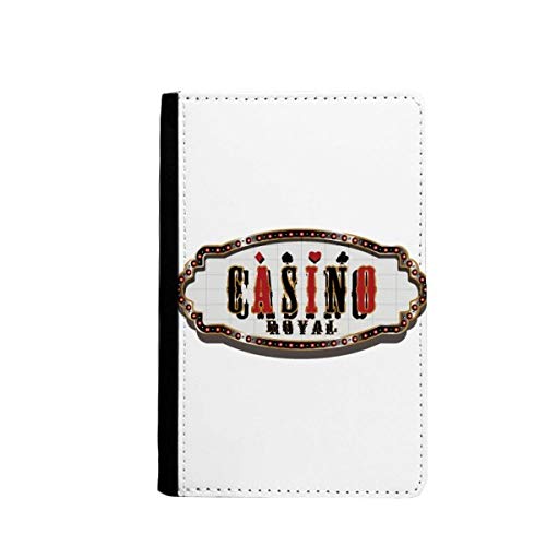 Porte-cartes de casino noir rouge style passeport pour vos voyages