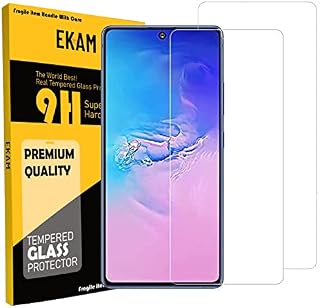 2 Pack Tempered Glass Screen Protector For Galaxy S10 Lite 2020 / A91 Scratch Resistance Protection 9H Hardness HD Transparent Shatter Proof Film Compatible with Samsung Galaxy S10 Lite 2020