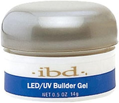 Hard Gel LED/UV Builder Gel Clear – Nail Builder Gels for Extensions, Overlays & Sculpting, Long-Lasting Salon Quality, 0.5 oz