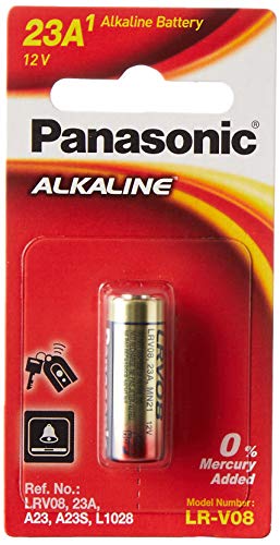 Panasonic 12V Alkaline Car Alarm Battery, 1-Pack (LR-V08L/1BPA)