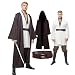 Cosplaysky Adult Tunic Hooded Robe Outfit for Jedi Costume Large