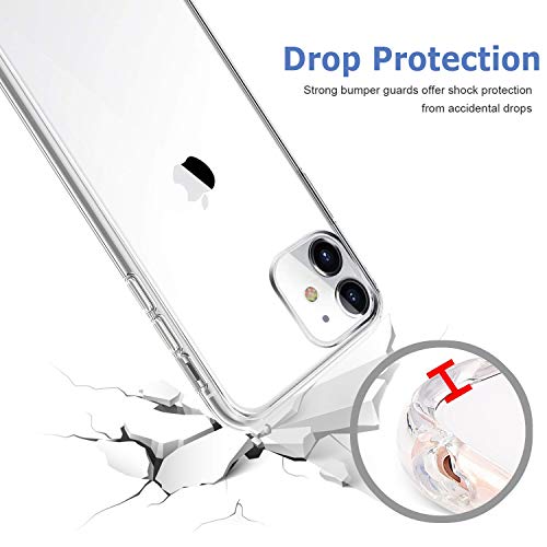 TENOC Phone Case Compatible for Apple iPhone 11 6.1 Inch transparent IP11C1CL