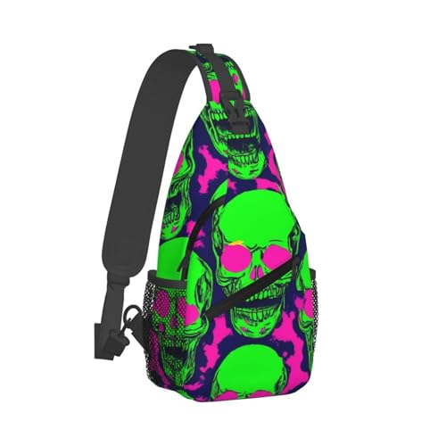 Bolso cruzado pecho zombie divertido impermeable ligero ajustable miniatura 2