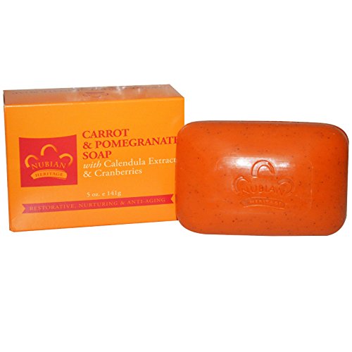 Nubian Heritage, Carrot & Pomegranate Soap, 5 oz (141 g) - 2pc