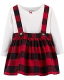 Carter's Baby Girls 2-pc Skirt Set Red Buffalo Check Plaid 3 Months