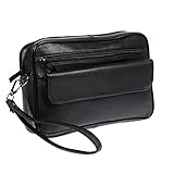 Christian Wippermann XL echt Leder Herren Damen Handgelenktasche Tasche