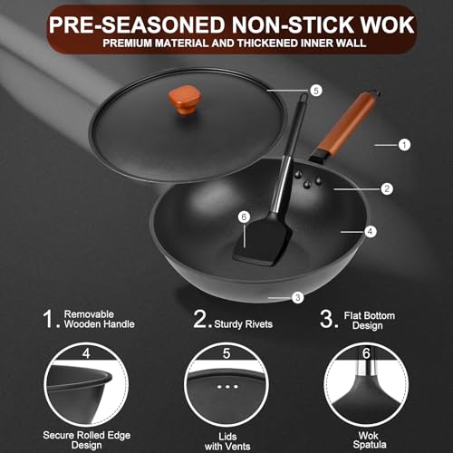 Sartén Wok de Acero al Carbono 13" con 40% de descuento - Image 6