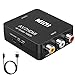 Produktbild XYvee RCA zu HDMI Konverter, 1080P Mini Video Audio Konverter, AV zu HDMI kompatibel mit PAL/NTSC für TV PC PS3 PS2 STB Xbox VHS VCR Blue-Ray DVD Wii