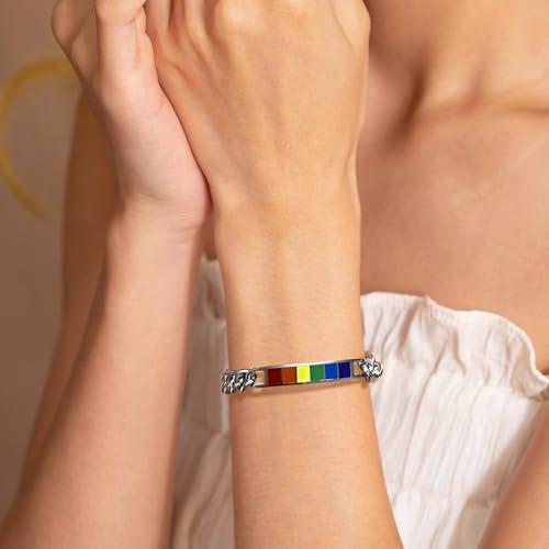 Pulsera de acero inoxidable LGBTQ Pride unisex miniatura 7