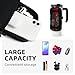 FoRes Firefighter Axe Red Line Flag Sports Bottle Accessories Bag - Water Carrier Strap with Phone Pocket Pouch for Walking, Hiking, Yoga, Gym, Medium, Black, RXZER23