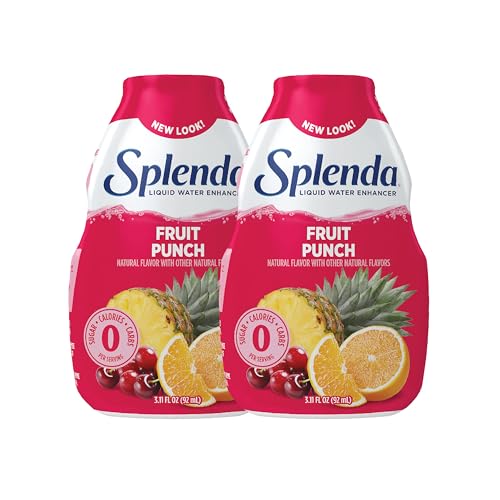 Image of SPLENDA Liquid Water Enhancer Drops, Fruit Punch, 3.11 Fl Oz, 2 Pack