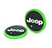 2pcs LED Car Cup Holder Lights for Jeep, FBA Fast Delivery,Car Logo Coaster with 7 Colors Changing USB Charging Mat, Luminescent Cup Pad Interior Atmosphere Lamp Decoration Light