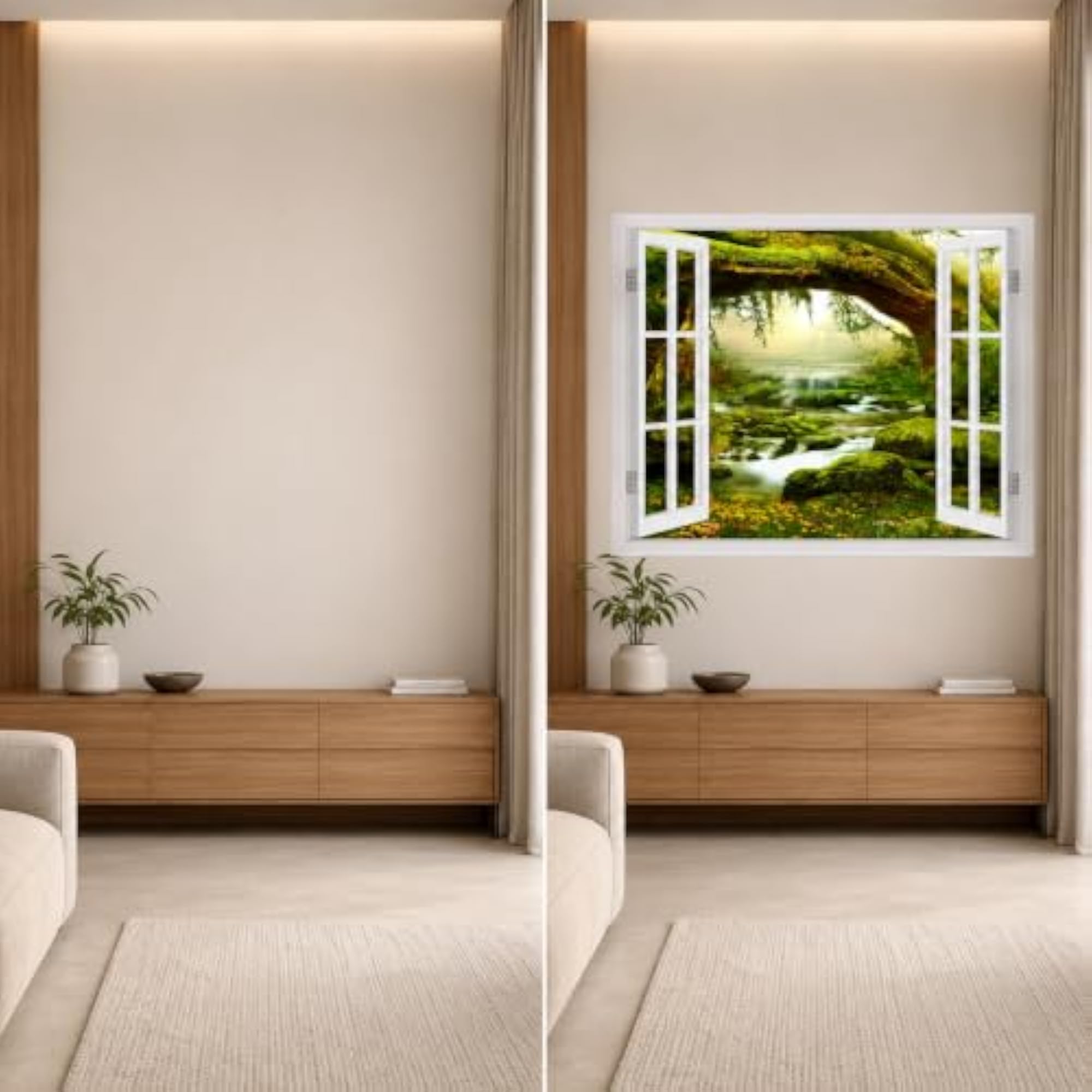 Nature Wall Window Illusion Sticker