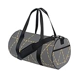 Bolsa de viaje minimalista de arte abstracto, color gris, gran capacidad