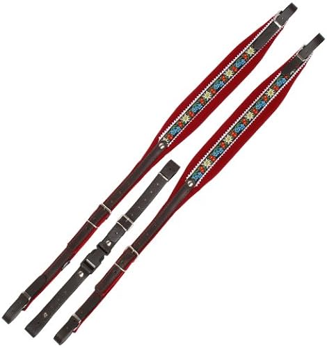 Alpenklang Harmonikariemen EdelweiAY Rot fA r 3-reihige Harmonikas