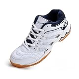 TRESEF Herren Badminton Schuhe, Mode Pickleball -Turnschuhe Nicht -Slip -Volleyball -Schuhe Atmungsaktive Fitnessstudio -Tennisschuhe,Blau,38 EU