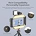 ULANZI Smartphone Video Rig w Light and Remote Control for Videomaker Filming Maker Video grapher, U-Rig Light Handheld Square Ring Light Phone Video Making Stabilizer Grip Cage w Cold Shoe Mount