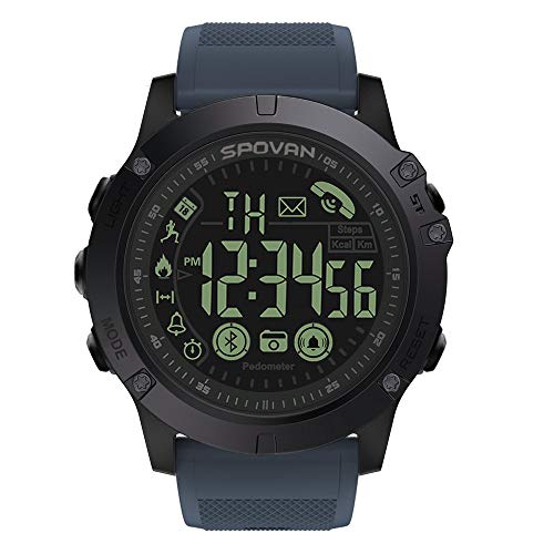 Preisvergleich Produktbild Hffan Instinct wasserdichte Sport-Smartwatch mit Smartphone Benachrichtigungen und Sport- / Fitnessfunktionen mit GPS, 14 Tage Akkulaufzeit, Hellblau