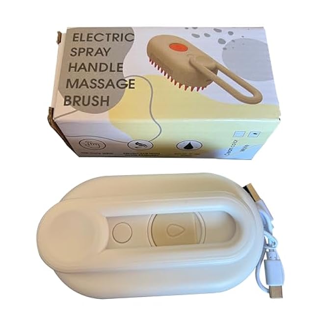 Easy Self-Cleaning Pet Steam Brush with 360¡ã Rotating Arm for Long and Short Hair Cats and Dogs Grooming Supplies Steam Brush for Shedding (One Size, 2, Count)-7nXMdvGS