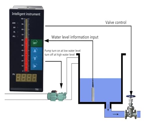 Convertidor de nivel antiobstrucción QDY30B de agua con cable de 10m 7