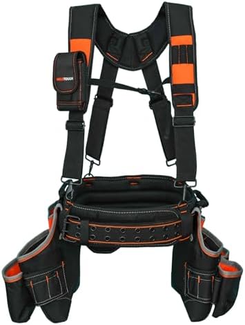 MELOTOUGH Pro Framer Combo System Tool Belt with Suspenders Const...