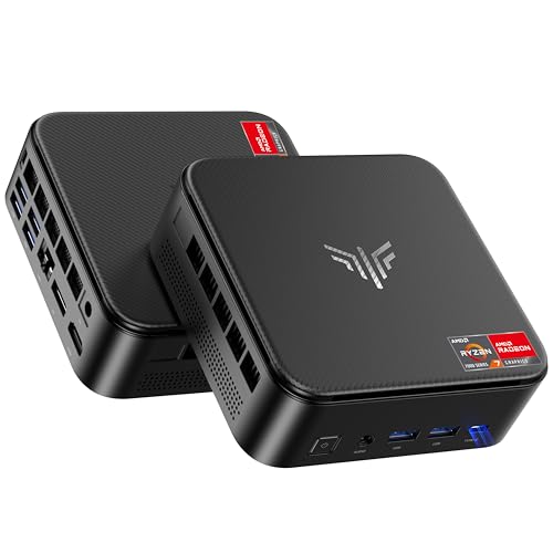 NiPoGi E3B Mini PC AMD Ryzen 7 7730U(Bis zu 4,5GHz) 16GB DDR4 512GB SSD mit Radeon Graphics Micro Desktop Computer Für Büro/Heimkino/Meeting/Business/Trip |WiFi 6|BT 5.2|USB3.2