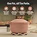 Our Place Perfect Pot | 5.5 Qt Ceramic Pot with Lid & Spatula | Patented 8-in-1, PFAS-Free Nonstick, Non-Toxic Cookware | Induction & Oven-Safe up to 450°F | Spice