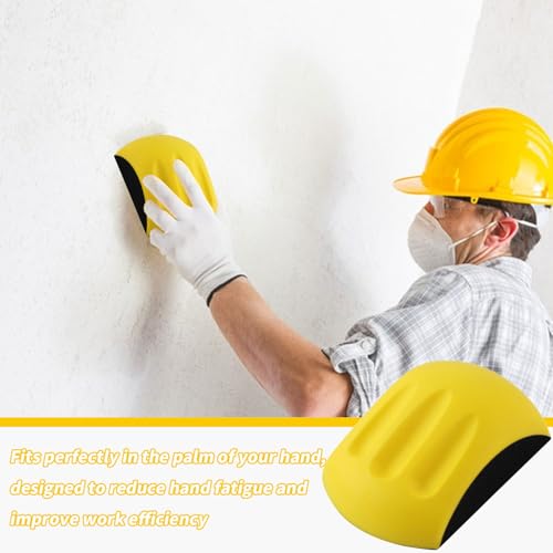 3 Stück Schleifklotz, 5 zoll Schleifblock Mausförmiges Handschleifblock für Handwerk Möbel Holzarbeit Polish Schleifscheiben