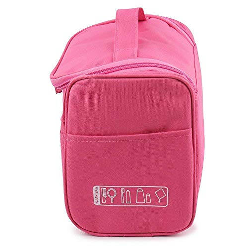 Image of INKULTURE Cosmetic Makeup Organizer Toiletry Bag for Women and Men | Pink | Pack of 01