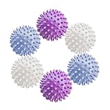 Cofimkate 6Pcs Small Dryer Balls, 2.36 Inch Reusable Laundry Balls for Washer & Dryer, Fabric Softener Alternative, Anti-Wrinkle & Pet Hair Remover Laundry Essentials