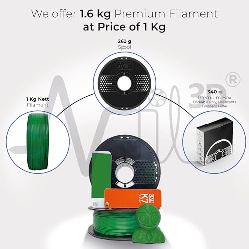 Image of NFIL3D Premium HS PLA+ Emerald Green - 3D Printing Filament | Compatible with All 3D Printers | 1.75mm | 1Kg Nett Weight