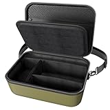 ProCase Funda Rígida para Cámaras DSLR/SLR/Mirrorless, Compatible con Nikon D7500, Canon EOS 2000D/4000D/250D/R50/R100, Sony Alpha 7 III, Estuche Acolchado con Bandolera y Separador - Verde