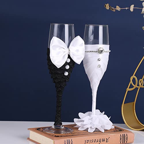 True Love Gift SUVELAM Wedding Champagne Glasses thumb #6