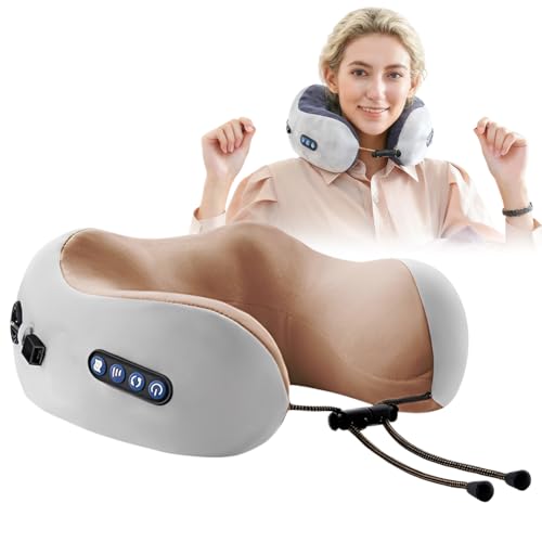 Massaggiatore elettrico per il collo con calore, massaggiatore a forma di U, morbido memory foam, massaggiatore Shiatsu, regalo per donne