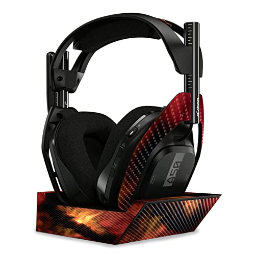 Image of MightySkins Carbon Fiber Skin Compatible with Astro A50 Wireless Headphones + Base Station (Gen 4) - Spacial Overload | Protective, Durable Textured Carbon Fiber Finish | Easy to Apply