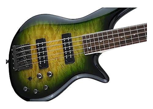 Jackson Js Series 5-String Spectra Bass Js3Qv, Alien Burst, Laurel Fingerboard #TOP6