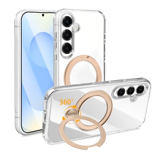 NPOFR SXMO For Galaxy S25 �p �P�[�X Galaxy S24 �p �P�[�X Magsafe�Ή� �ϏՌ� ���@�\360°��]�X�^���h �N���A �M�����N�V�[ s25 �p�� SC-51E SCG25 �X�}�z�P�[�X �}�O�l�b�g���� �c������ 