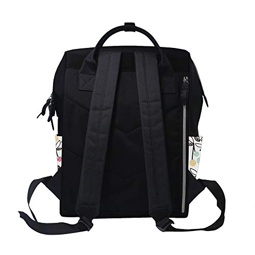 Mochila multifunción para mujer cereza con compartimentos prácticos 3