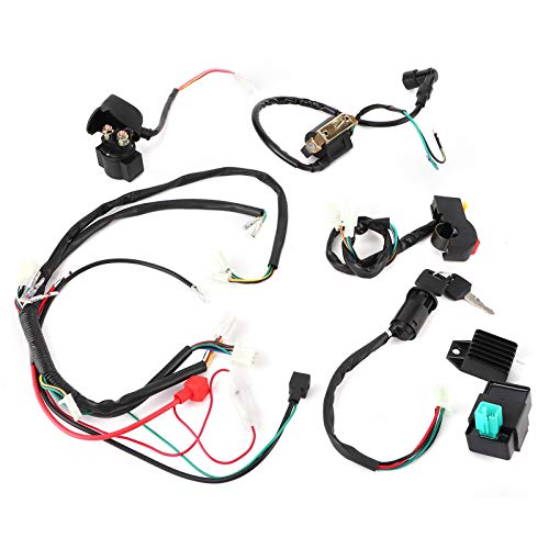 Chicote de Fiação do Motor, Kit de Fiação do Motor de Partida Elétrica Compatível para 50cc 110cc 12
